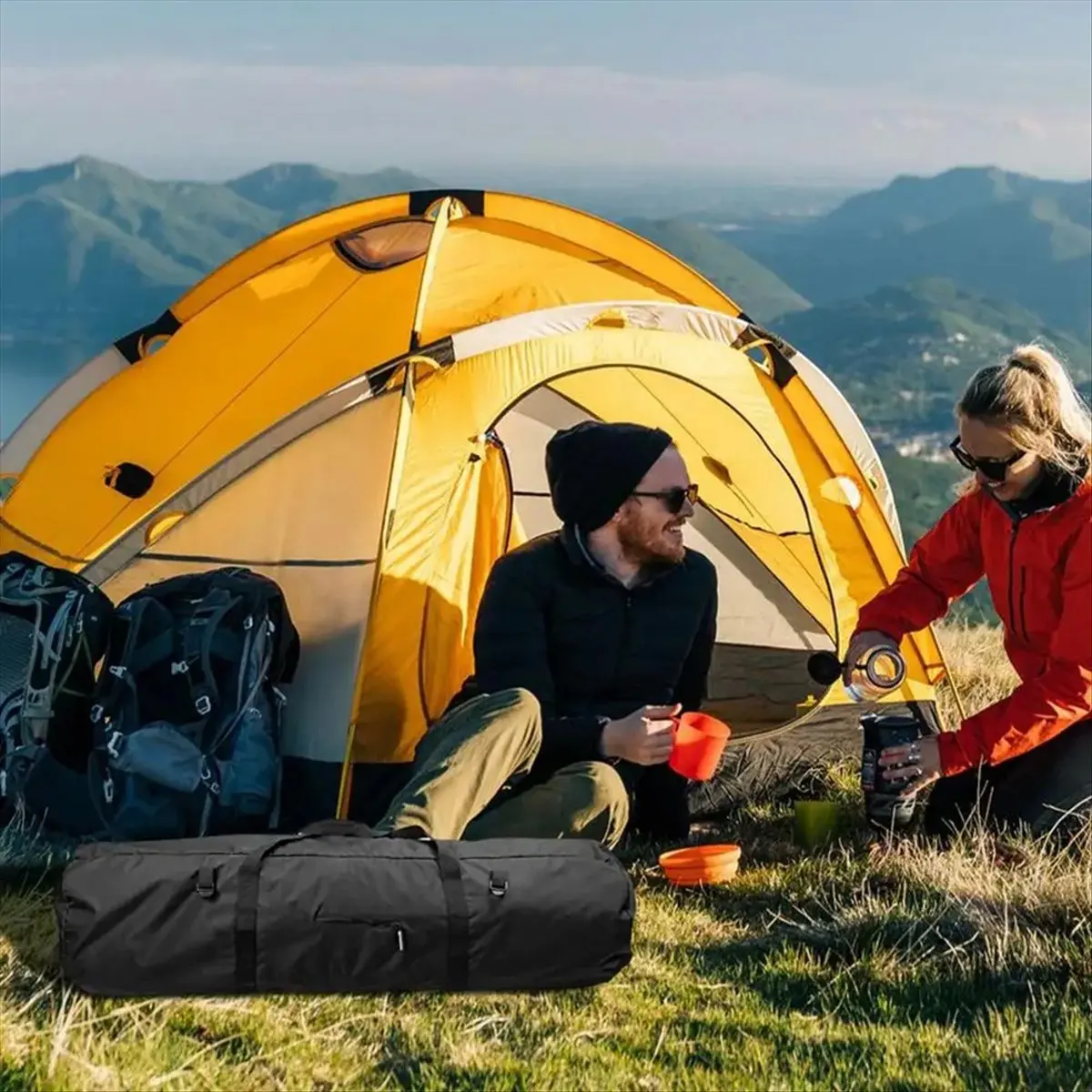

Сумка для палаточных стоек из водонепроницаемой ткани Оксфорд, органайзер для треккинговых палок, многофункциональный, для кемпинга
