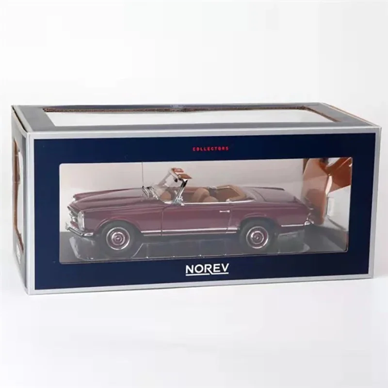 

Diecast 1/18 Scale Benz 230 SL 1963 Engine Cover Door Trunk Full Open Alloy Classic Nostalgic Car Model Vintage Car Toy Gift