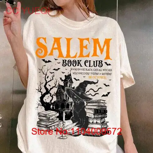 SalEem Book Club Shirt, Bookish Halloween Tee, Spooky Book Lover Shirt