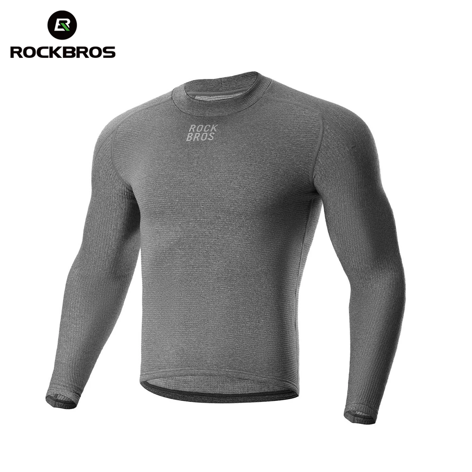 

ROCKBROS Winter Warm Wool Cycling Underwear Men Inner Base Layers Long Sleeves Moisture Wicking Thermal Fleece Bicycle Clothing