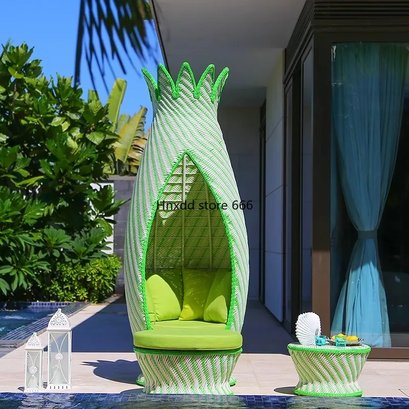 Outdoor bed balcony courtyard leisure beach chair