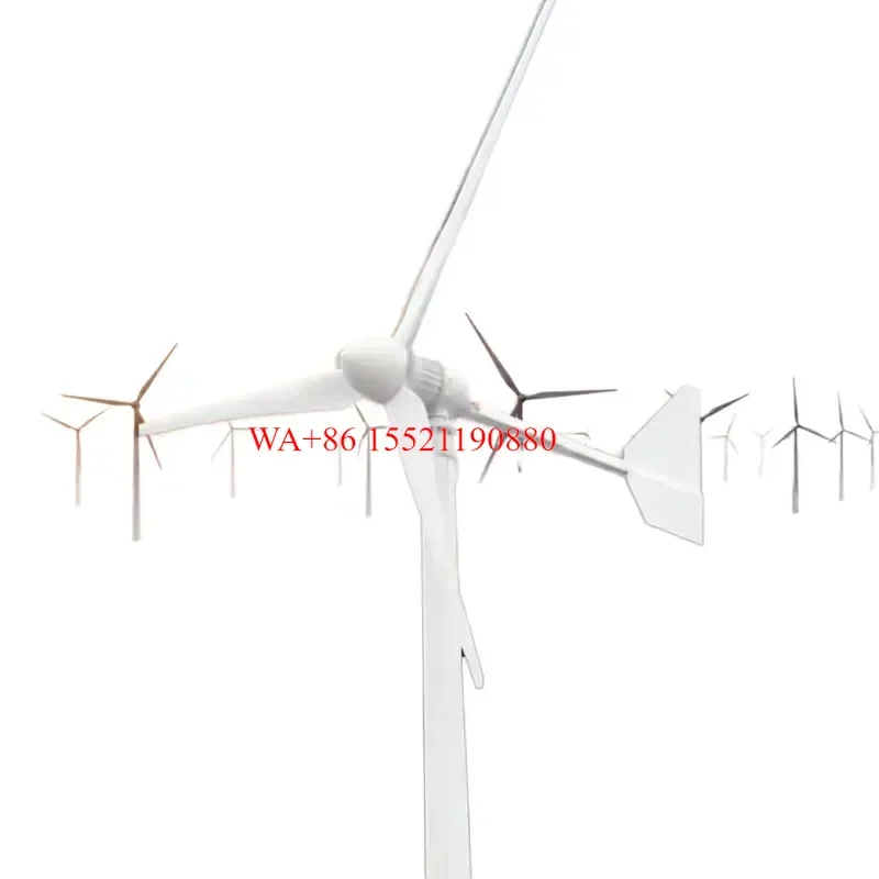 WMWMNU 5KW Commercial Wind Turbine Generator Hybrid Solar Wind System 48V 96V 120V 220V Output for Industrial Application