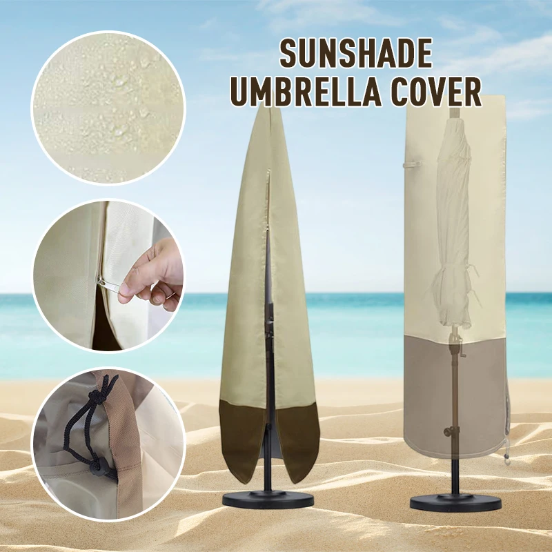 600D Parasol Umbrella Cover Waterproof Oxford  Outdoor Banana Umbrella Cover Shade Garden Patio Waterproor Sunshade Cover