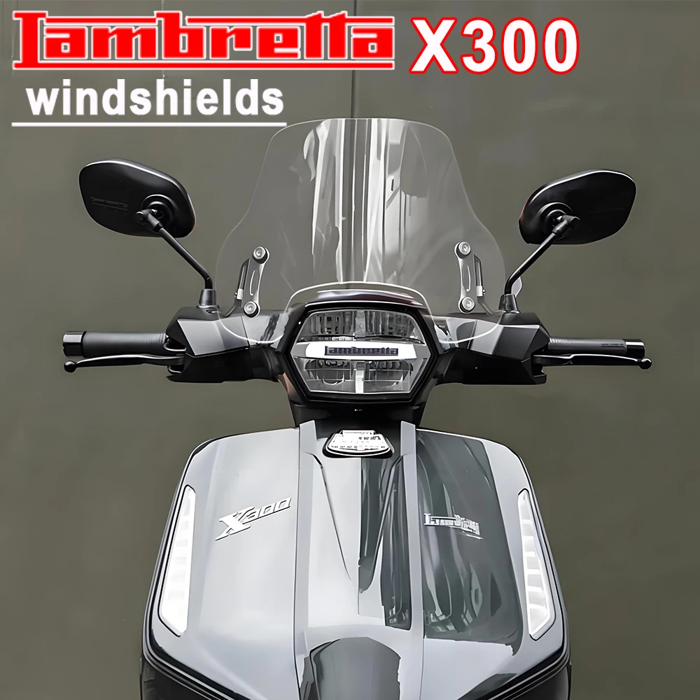 

Motorcycle Windshield Windscreen Wind Deflector Side Panel For LAMBRETTA X300 GT X300 GP X300 SR X125 X200 Scooter Accessories