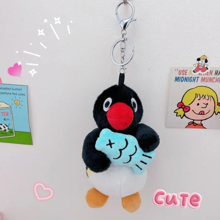Kawaii Pinguin Plüsch Schlüsselanhänger Niedlicher Anhänger Plüschtiere Kleine Pingu Taschenzubehör Kreative Tierpuppen Rucksack Schlüsselanhänger – Detail 4