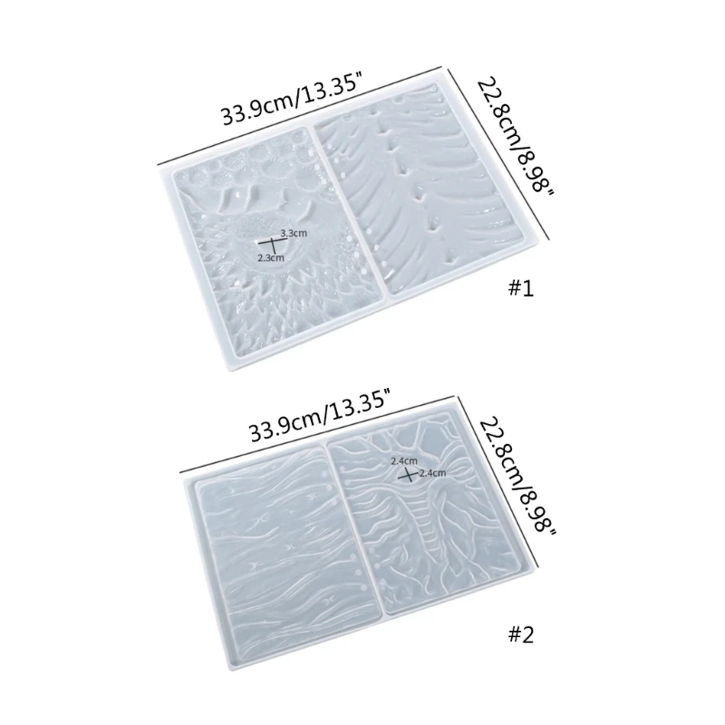 Cetakan Buku Catatan Resin Epoksi Kulit Buku Catatan Timbul 3D untuk Cetakan Silikon Casing