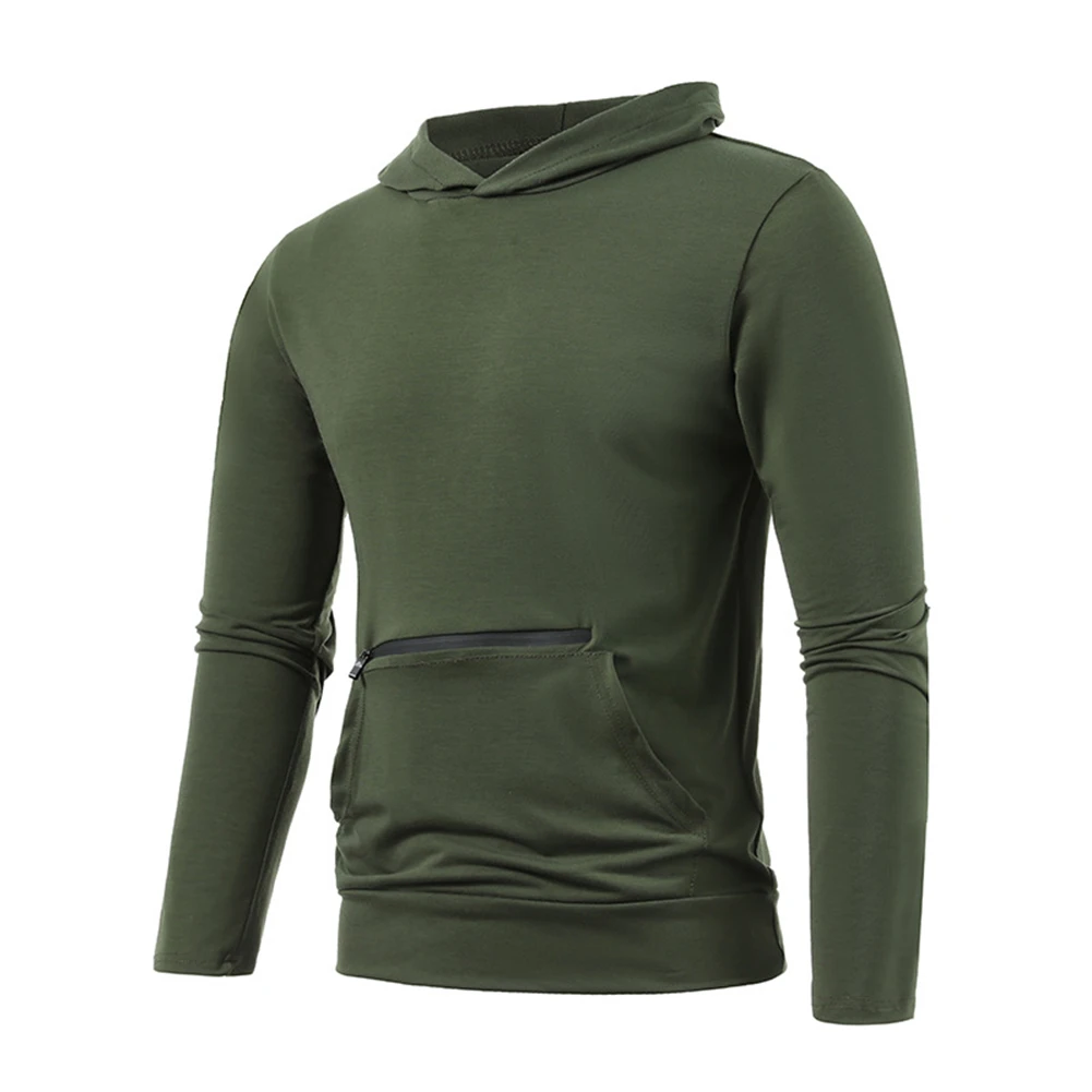 

Mens Pullover Hoodie Hooded Sweatshirt Pocket Top Plain Hoody Jumper Long Sleeve Bouse