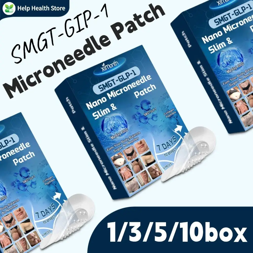 

SMGT-GLP-1 Transdermal Patches Green Tea Eriocitrin Formula For Fat Burning Slimming Body Skin Care Nano Microneedle Firming