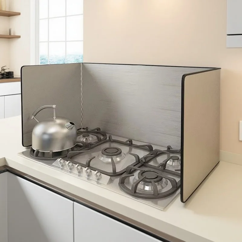 Kitchen Oil Splatter Guard,Splatter Shield Guard Kitchen Cooking Frying Oil Splash Screen Cover Gas Stove Oil Splash Guard
