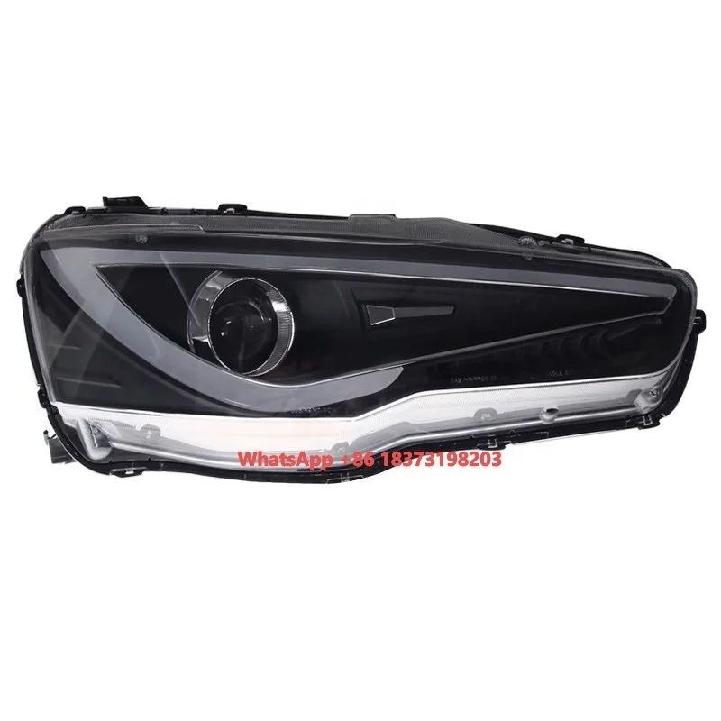 Modified Parts for LANCER 09-18 Headlight Assembly Modified LED Day Running Light Water Turn signal Lens Xenon Lamp