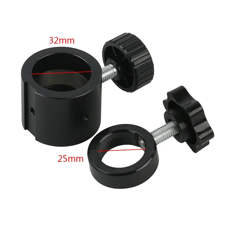 Diametro 25mm 32mm anello di fissaggio supporto per messa a fuoco anello elastico per microscopio Stereo industriale supporto per videocamera