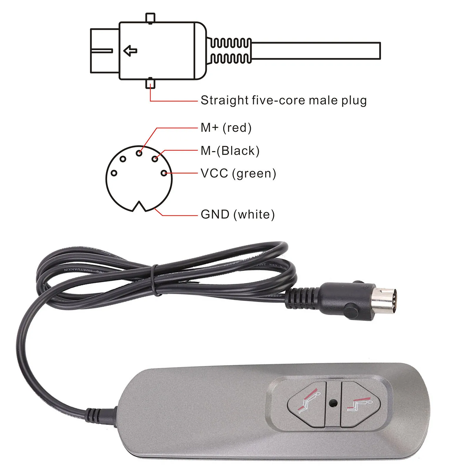 

C2 Electric Recliner Chair Sofa Lifting 2 Button Sofa Massage Chair Hand Switch Controller 5v Home Gadgets Home Accessories