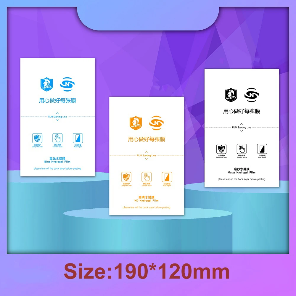 Filmexpert 190mm Flexible Hydorgel Film Sheets for Unlimited Unlock Phone Protector Cutter Plotter Machine Devia HTD TPU