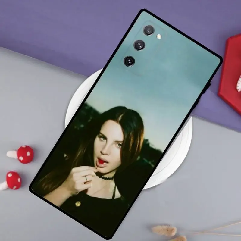 Sexy L-Lana-Del-Rey Phone Case for SamsungS23 S22 S21 S20 Ultra Pro S10 S30Plus 20 Ultra Black Cover