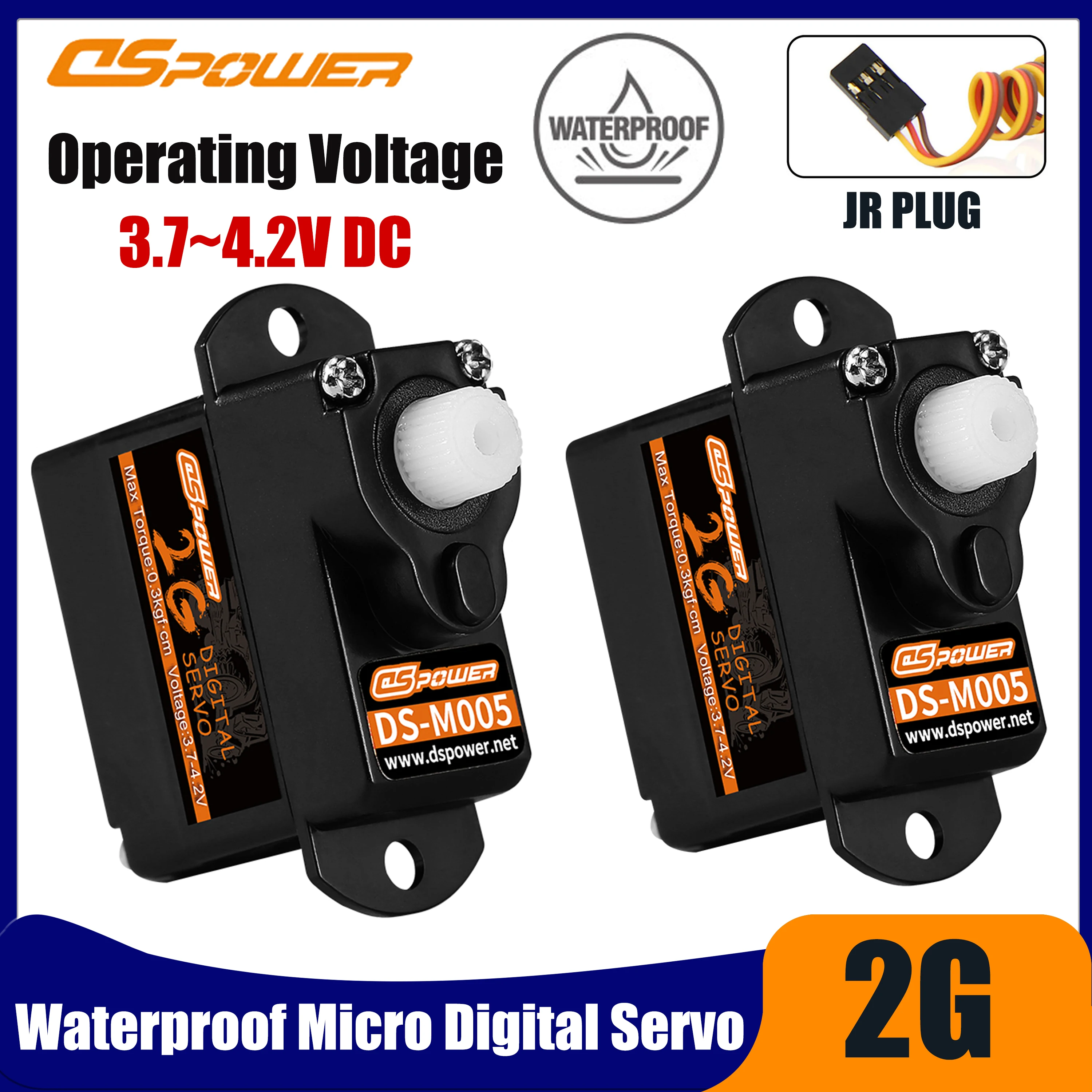 DSPOWER 2g Micro Digital Coreless Servo JR Stecker für Rc Flugzeug F949S Auto Lkw Starrflügel Hubschrauber Boot Roboter Modell Teile