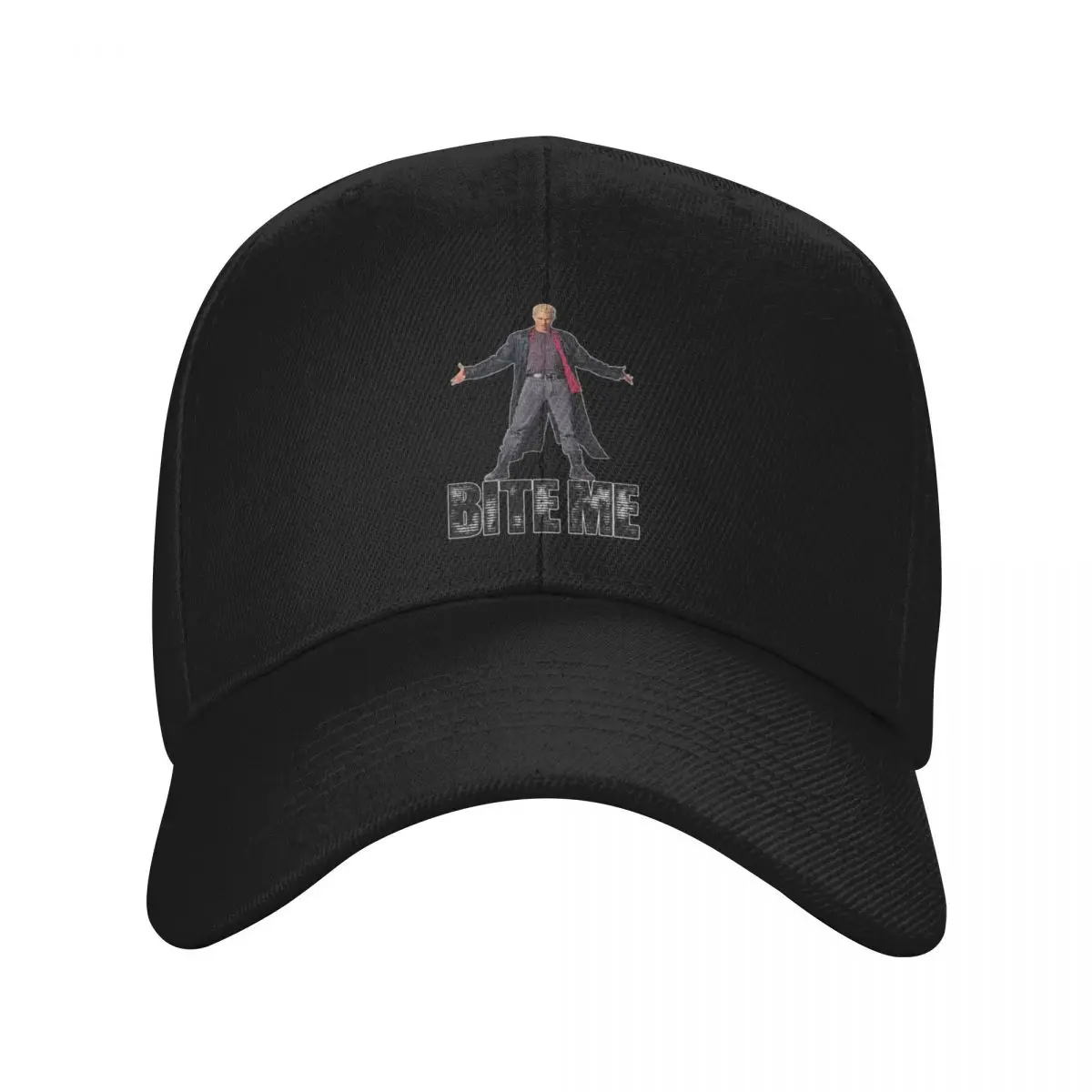 Spike from Buffy - Bite Me Baseball Cap Horse Hat Rugby Men's Hats Women's