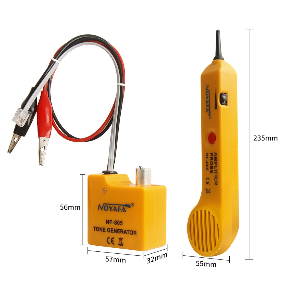Imagem -02 - Noyafa-cable Tester com Volume Ajustável Gerador de Tom Alta Precisão Wire Tracer Amplificador Indutivo Nf805 200ep
