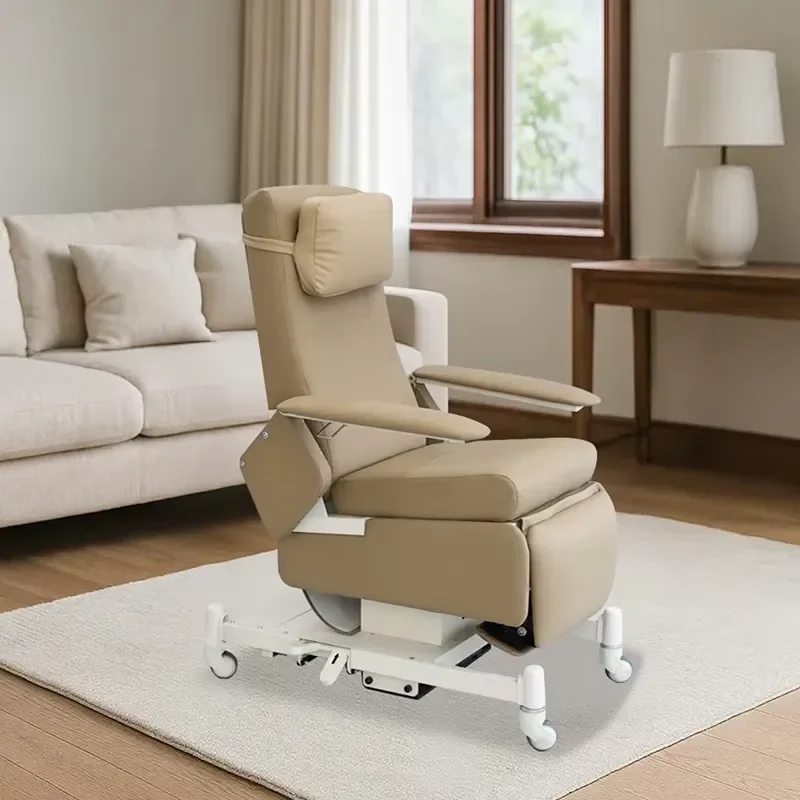 for Hospital Furniture Electric Reclining Dialysis Chair with Infusion Pole for Hospital Recliner Chair CE and ISO Certified