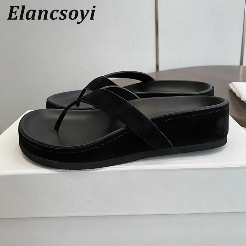 Flip-flops Women's Split Toe Slippers Flat Thick Bottom Casual Shoes Summer Outdoor Lazy Sandals Vacation Beach Shoes 2026