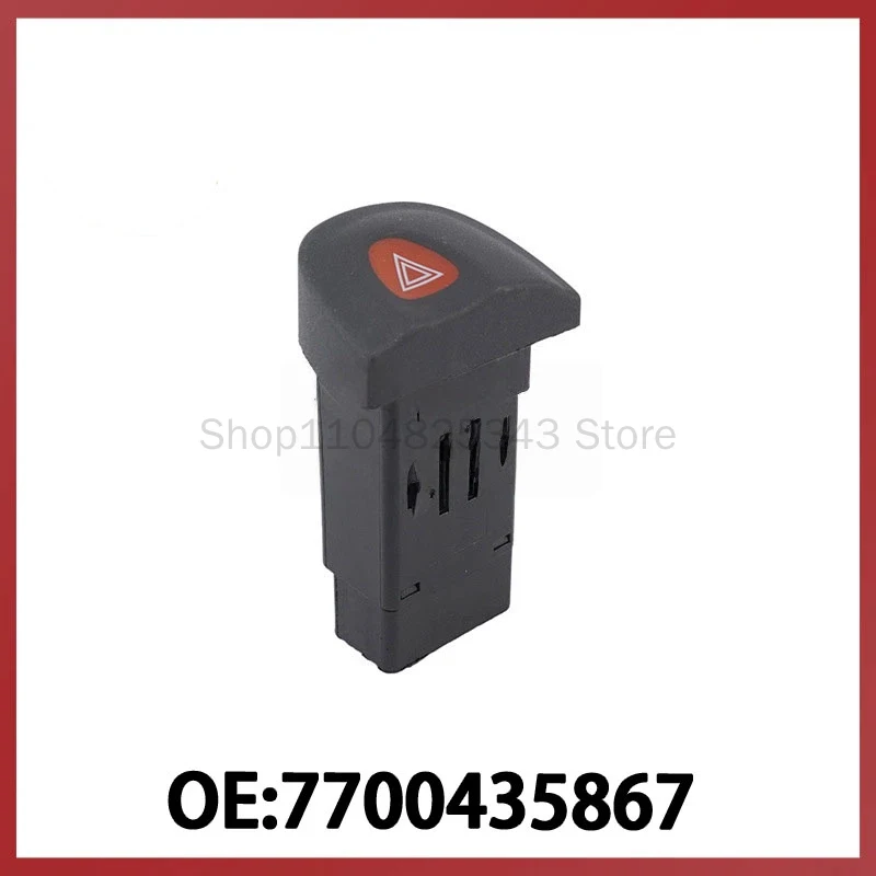 

7700435867 Apply Renault Megane hazard warning lights double flashing emergency switch button alarm light switch