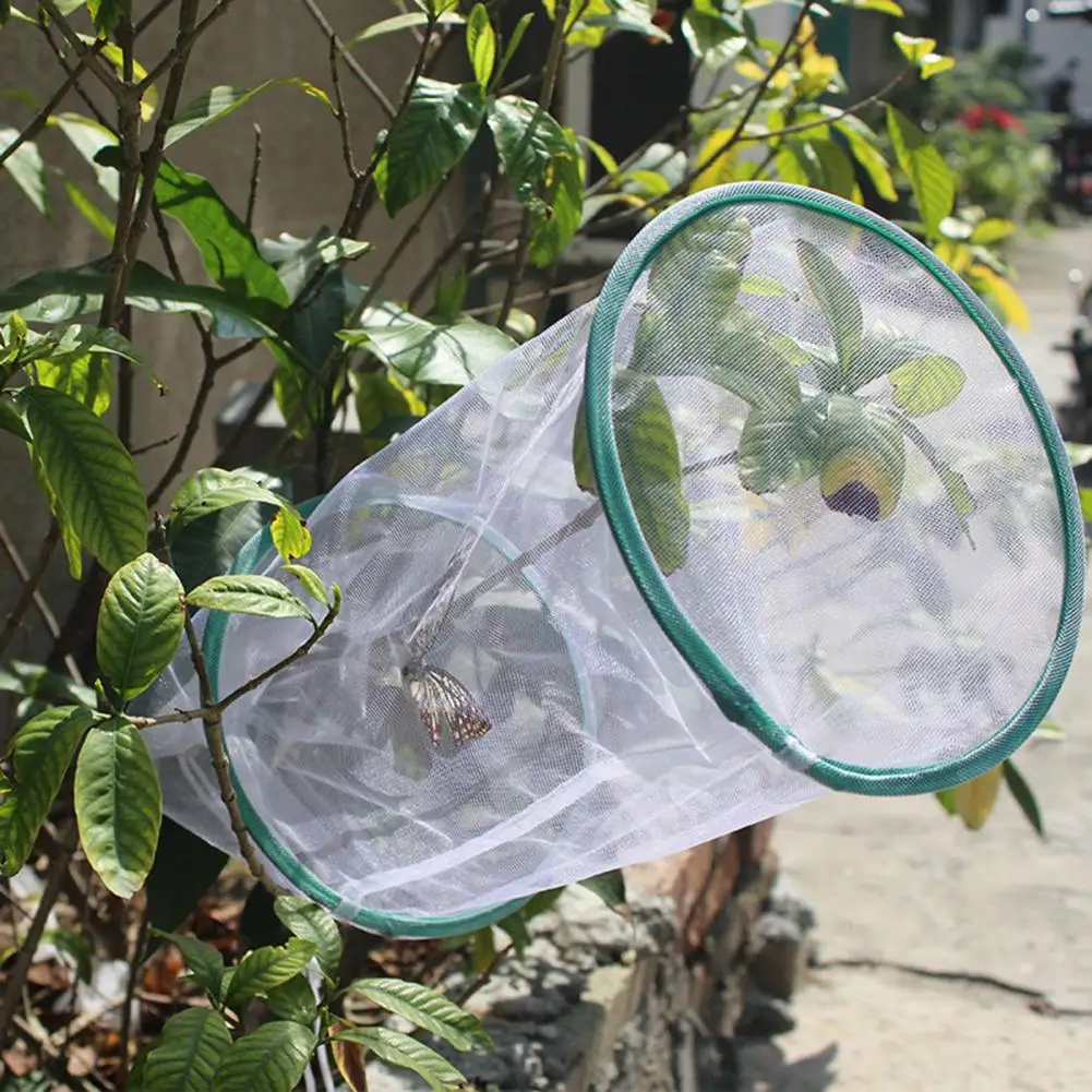 Mesh Butterfly Cage Handheld Insect Mesh Cage DIY Greenhouse Box Plant Net Cloth Butterfly Science Education Experiment Cage