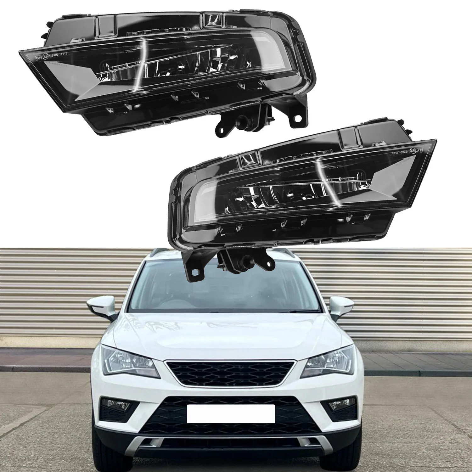 

Front Fog Light LED Grille Lamp for Leon III 3 2017 2018 2019 2020 Ateca KH7 2016 2017 2018 2019 2020 2021 2022 575941700A 700B