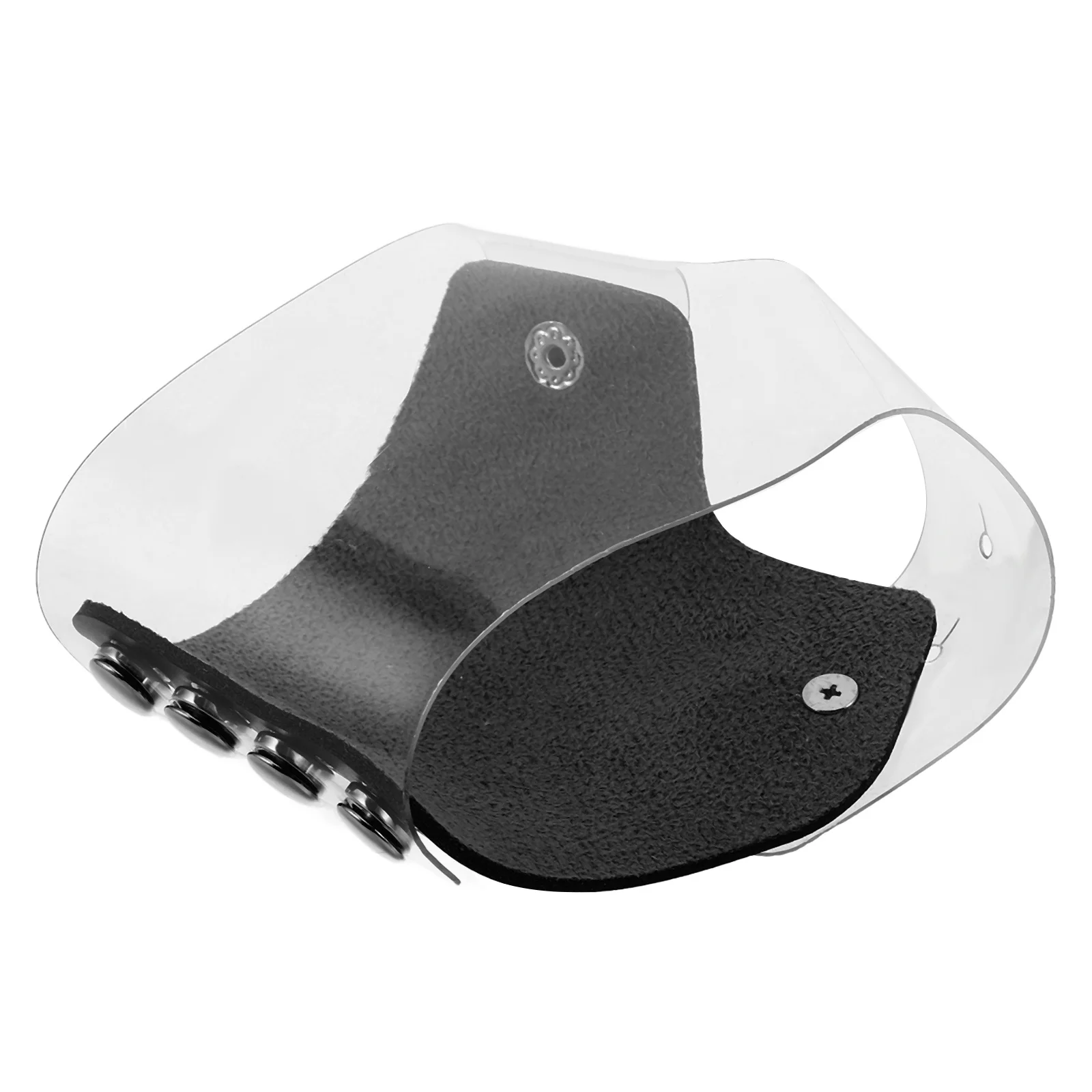 Placa mezcladora de maquillaje transparente, bandeja mezcladora de PU de mano para base, sombra de ojos, lápiz labial, paleta de mezcla de maquillaje