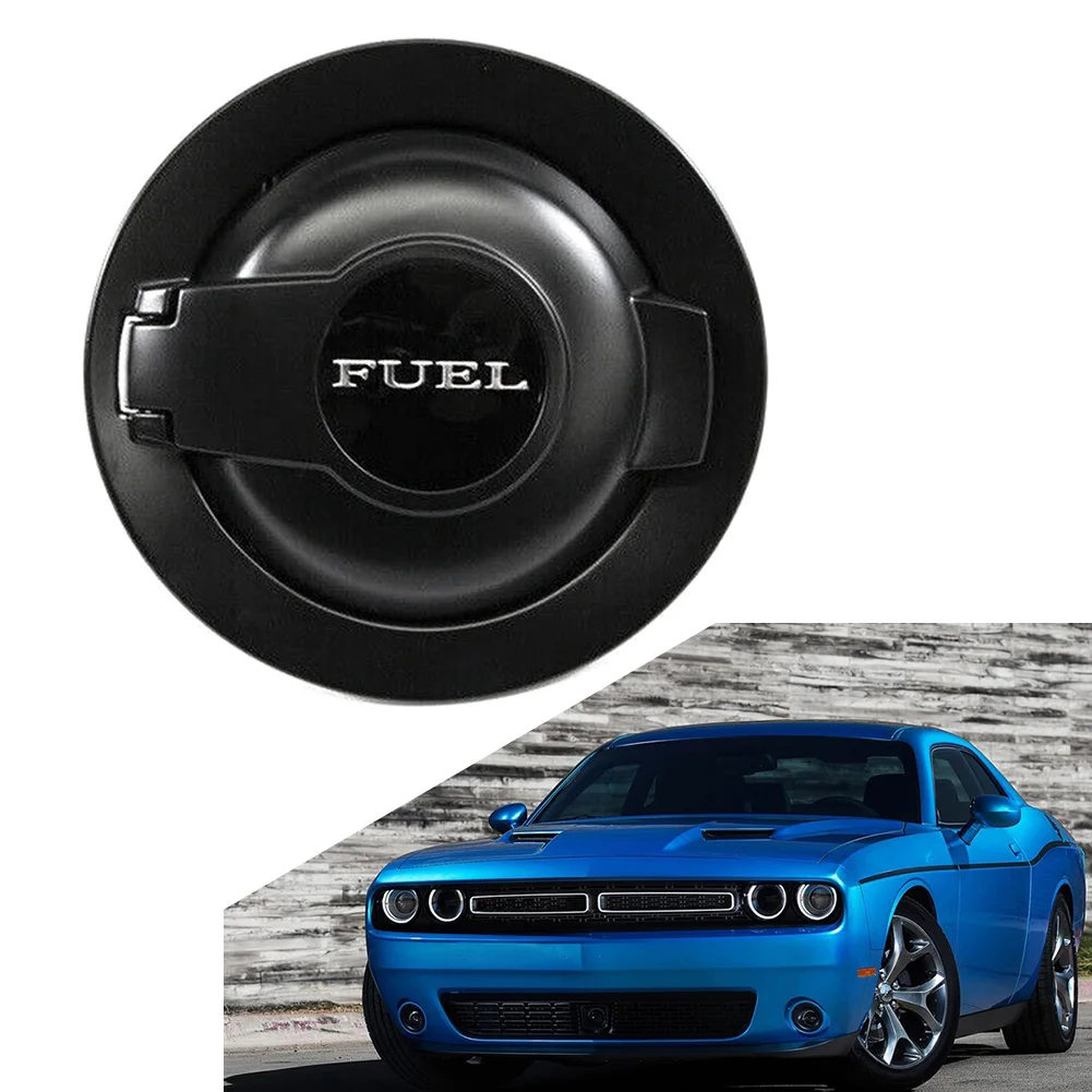 Matte Black ABS Car Fuel Gas Door Lid Vapor Edition Tank Cover for Dodge Challenger 2008-2019 68250120AA 5MY11DX8AA