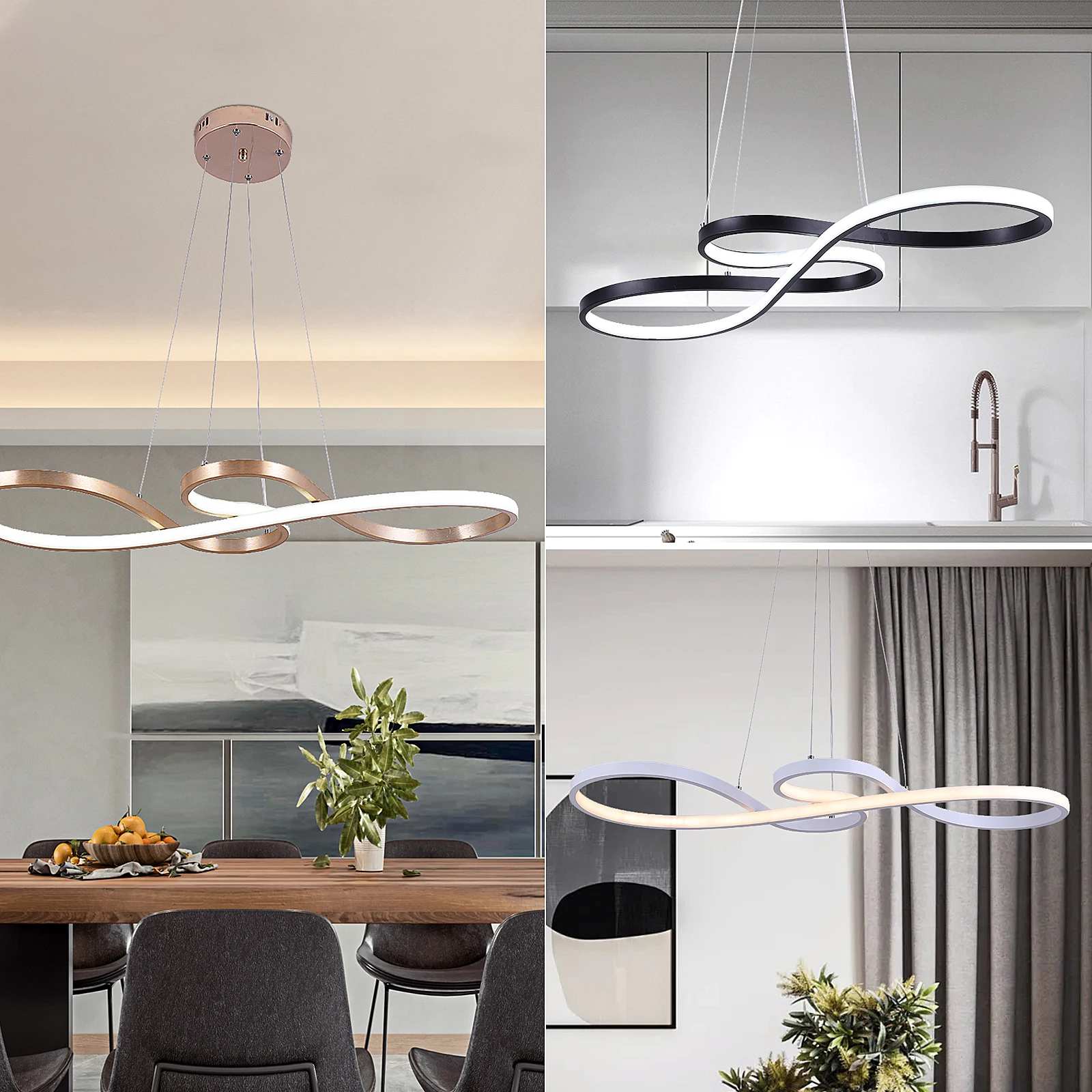 Modern Chandelier Pendant Light Acrylic Note Dimmable Led Ceiling Lamp Minimalist Dining Living Room Hotel Decor Hanging Fixture