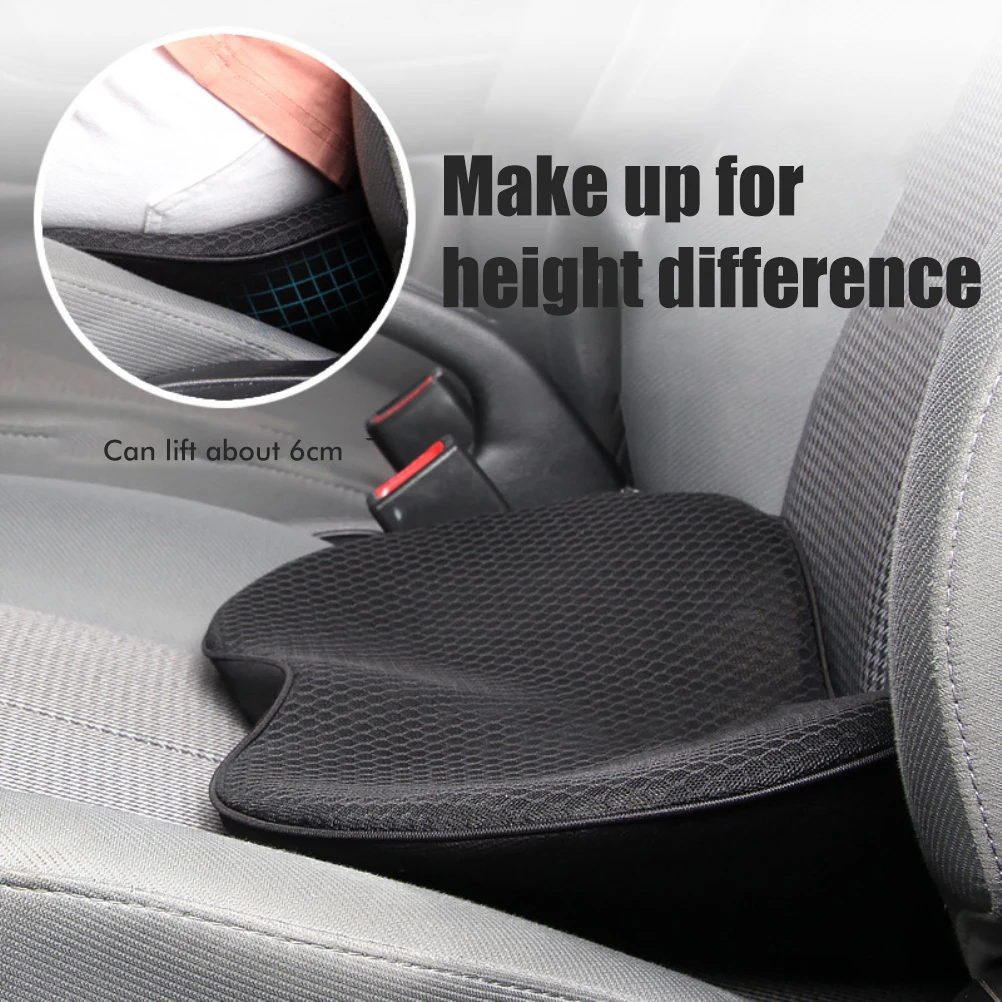 

Car Seat Cushion for Driver Thick Car Heightening Seat Cushion Lower Back Discomfort Relief Cushion for All Seasons