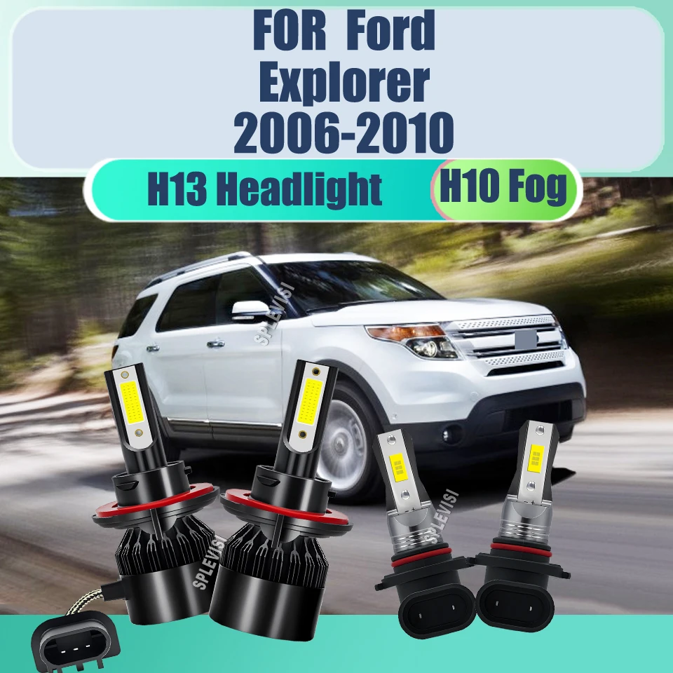 

Transform Your Driving Experience with H13 9008 LED Headlight H10 Fog Lights 6000K For Ford Explorer 2006 2007 2008 2009 2010