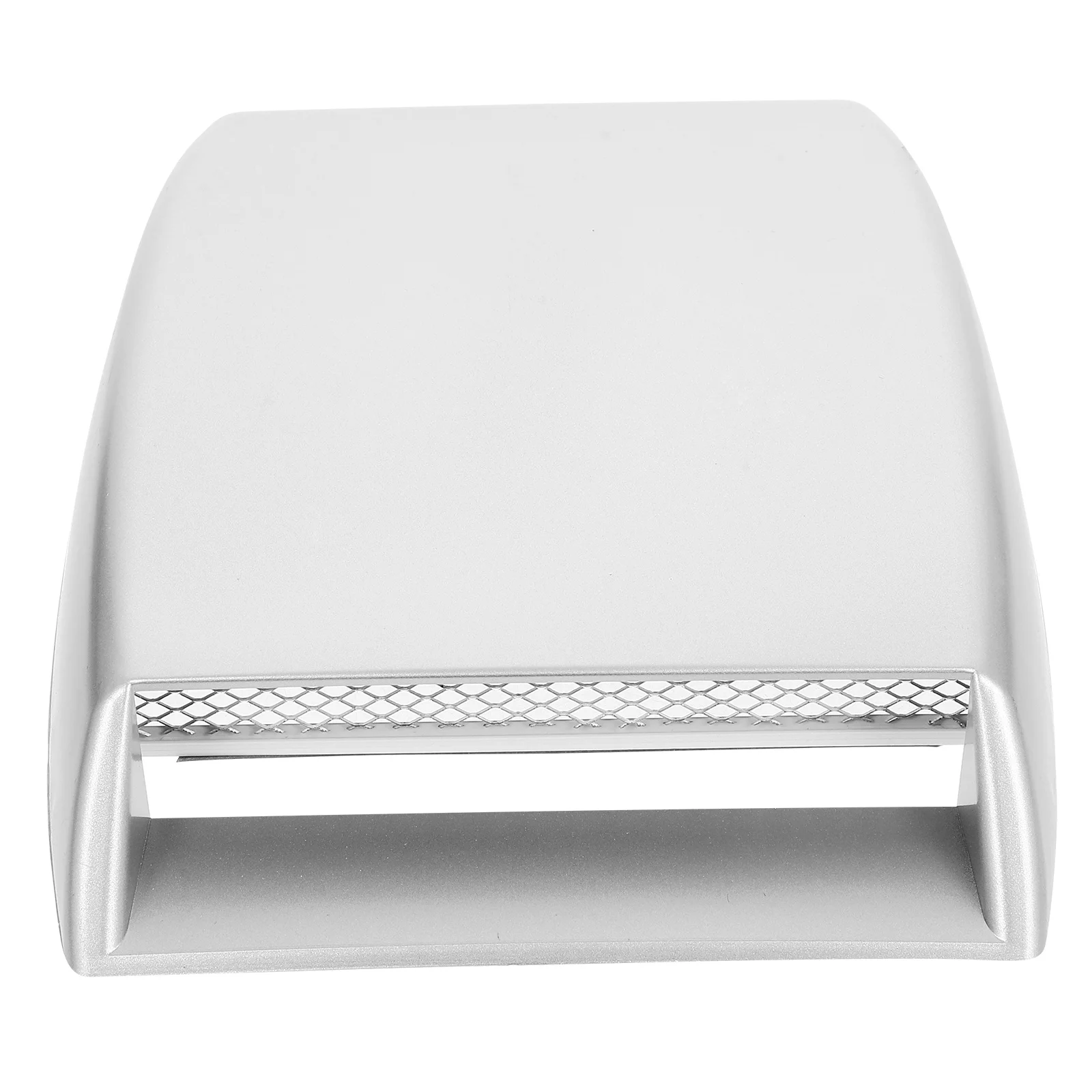 

Universal Car Scoop Silver Racing Style Air Flow For Decorative Use Easy Install Adhesive Tape Compatible With Most Cars