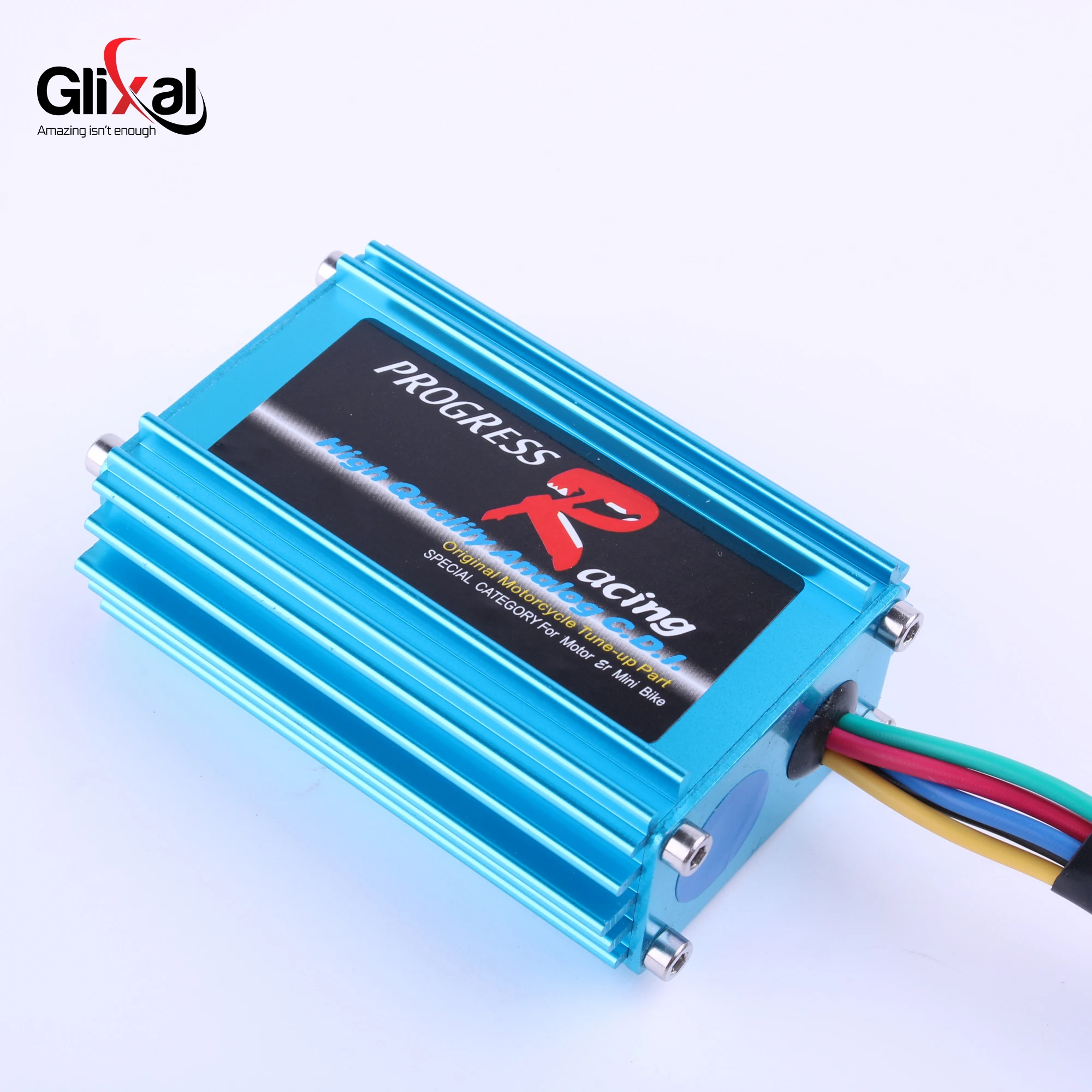 Glixal DIO 50 AF17 AF18 AF24 AF27 High Performance Aluminum Alloy Racing CDI Box for  Scooter Moped (5 PIN, Without Rev Limit)