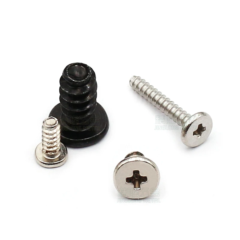 

100Pcs/lots M1 M1.2 M1.4*L=1.5-23mm Cross Phillips CM Ultra Thin Super Low Flat Wafer Head Screw Bolts