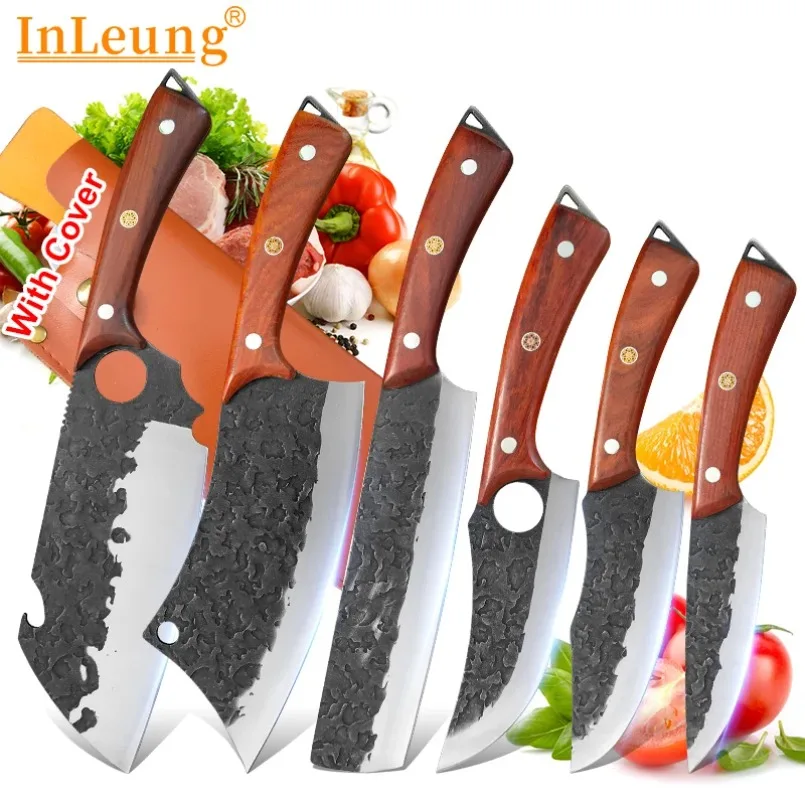 Scharfe Klinge aus Edelstahl, Küchenmesser, Kochmesser, Allzweckmesser, Ausbeinen, Schneiden von Fleisch, Obst, Fisch, Huhn, Steak, Grillmesser