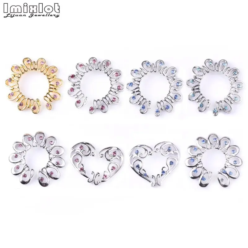 2pcs Stianless Steel Flower Heart Nipple Rings Fake Piercing Jewelry Women Sexy Nail Clips Nipple Clamps Pierced Body Jewelry