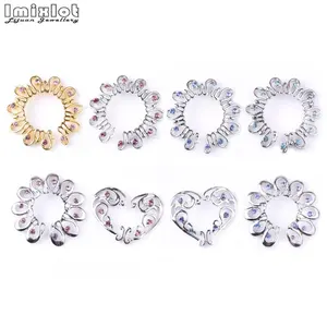 2 PCs Stianless Stahl Herz Brustwarze falsche Ringe durchdringende Schmuck sexy Nagelklammern perforierte Brustwarze Körperschmuck 6 Hauptnippelclip -Verkauf - №5
