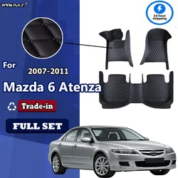Car Floor Mats For Mazda6 Mazda 6 Atenza GH 2007~2011 Anti-dirt Pads Car Mats Full Set Waterproof Floor Mats Rug Car Accessories