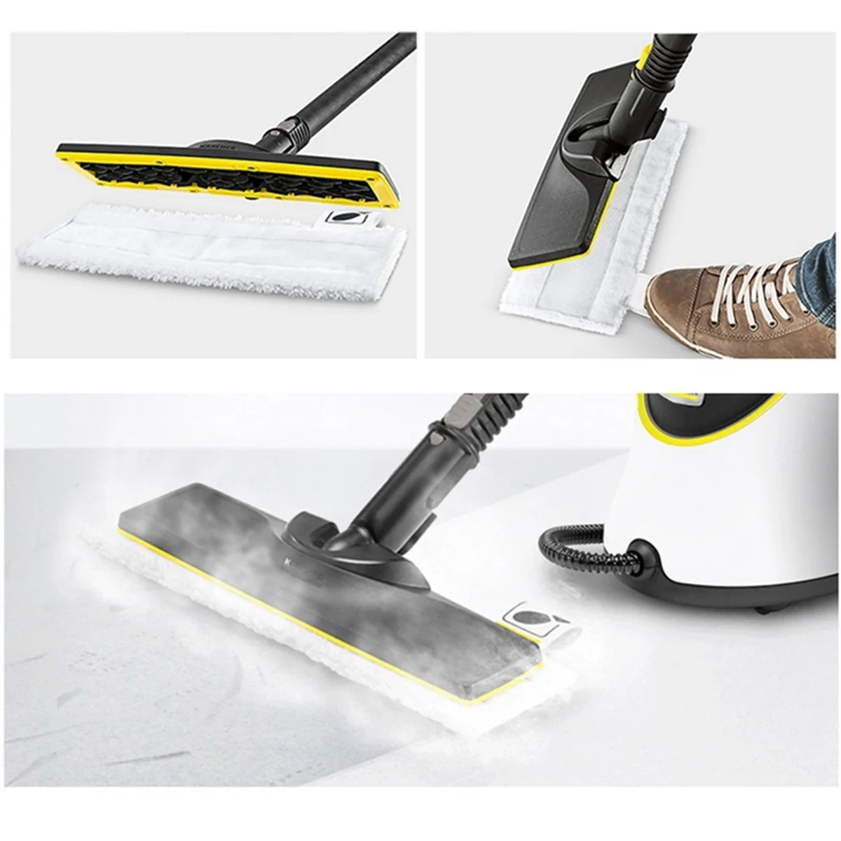 11 قطعة غطاء ملابس ممسحة البخار لـ Karcher Easyfix SC2 SC3 SC4 SC5 أجزاء المكنسة الكهربائية المحمولة وسادة ممسحة من الألياف الدقيقة