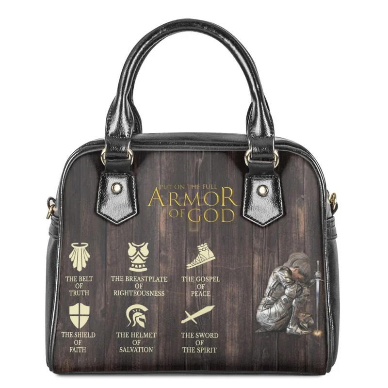 

Put On The Full Armor Of God Handbag Fashion Messenger Bags Laides PU Shoulder Female Bolsos De Mujer Dropshipping Wholesale