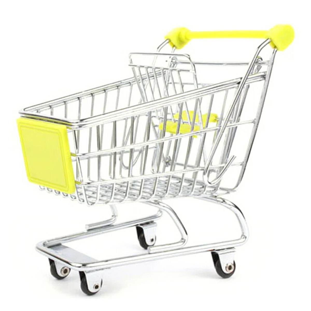 1PC Mini Carrello della spesa Cestino portaoggetti Ufficio Caddy ganizer per matite Cosmetici Cellulari Generi alimentari decorativi Carrello dei giocattoli