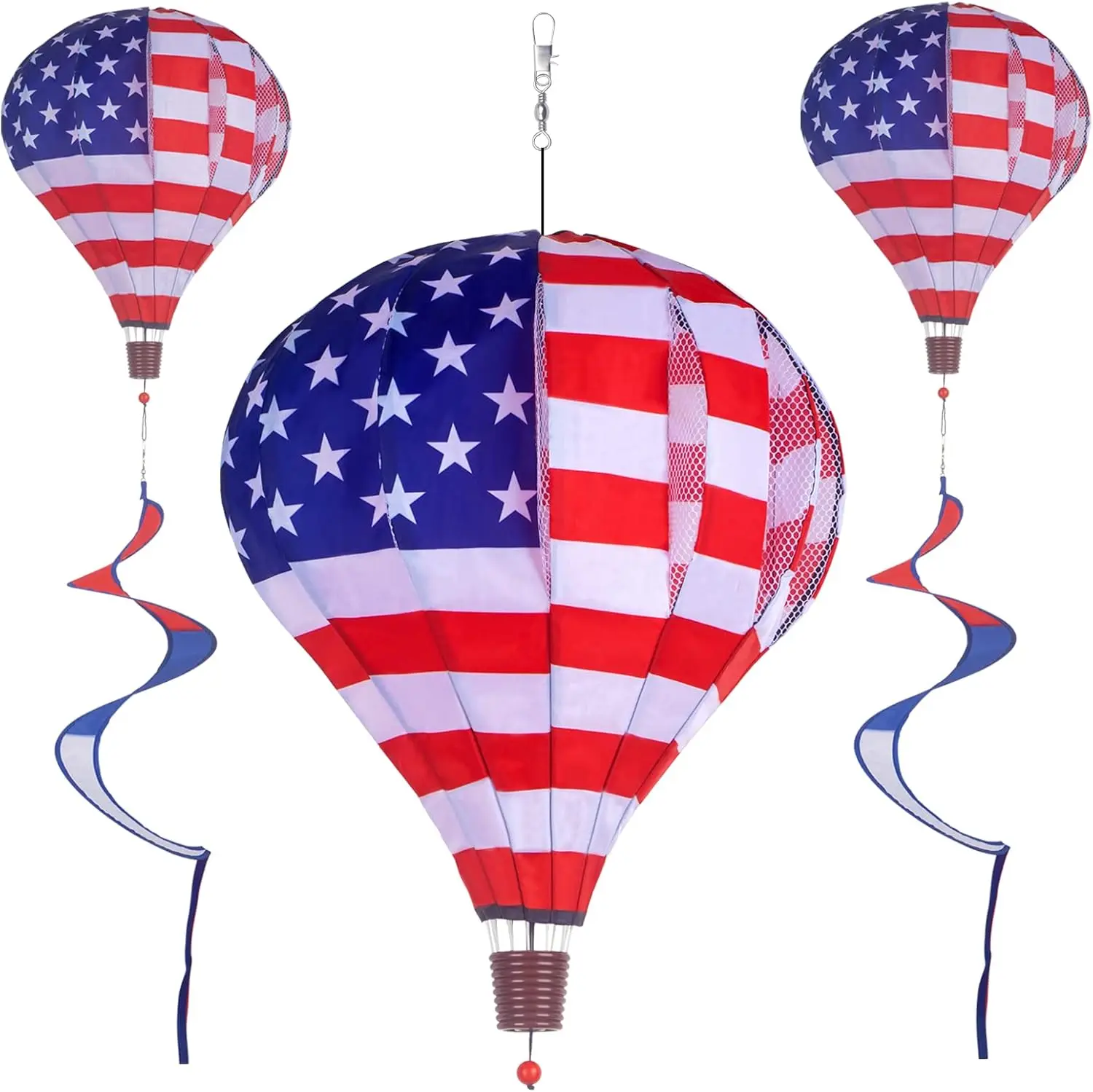 

Набор из 2 больших ветряных вертушек в виде воздушных шаров, высотой 59 дюймов, красочное украшение для сада или двора