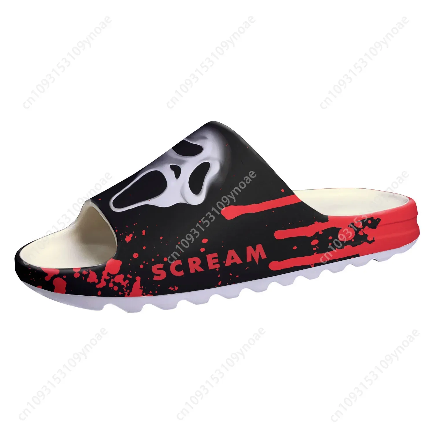 S-Screams Movie Billy Loomis Halloween Soft Sole Sllipers Home Clogs Customized Step On Water Shoes Mens Womens Teenager Sandals