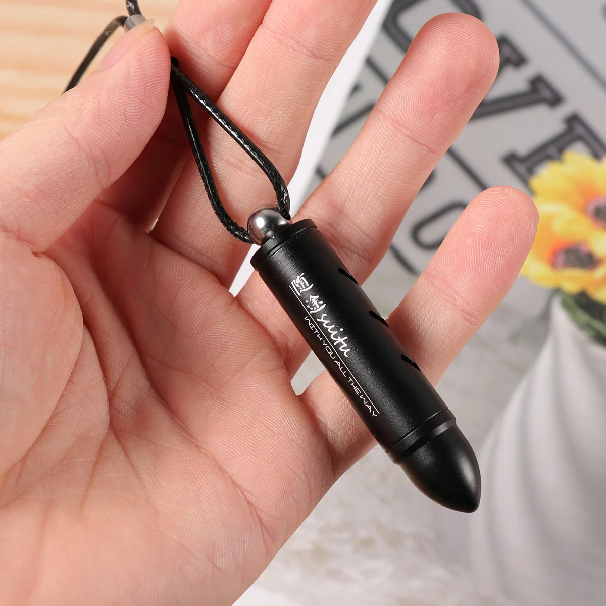 

Car Fragrance Diffuser Hanging Perfume Pendant Black Small Size Universal Fit Easy Install No Tools Needed Remove Odor