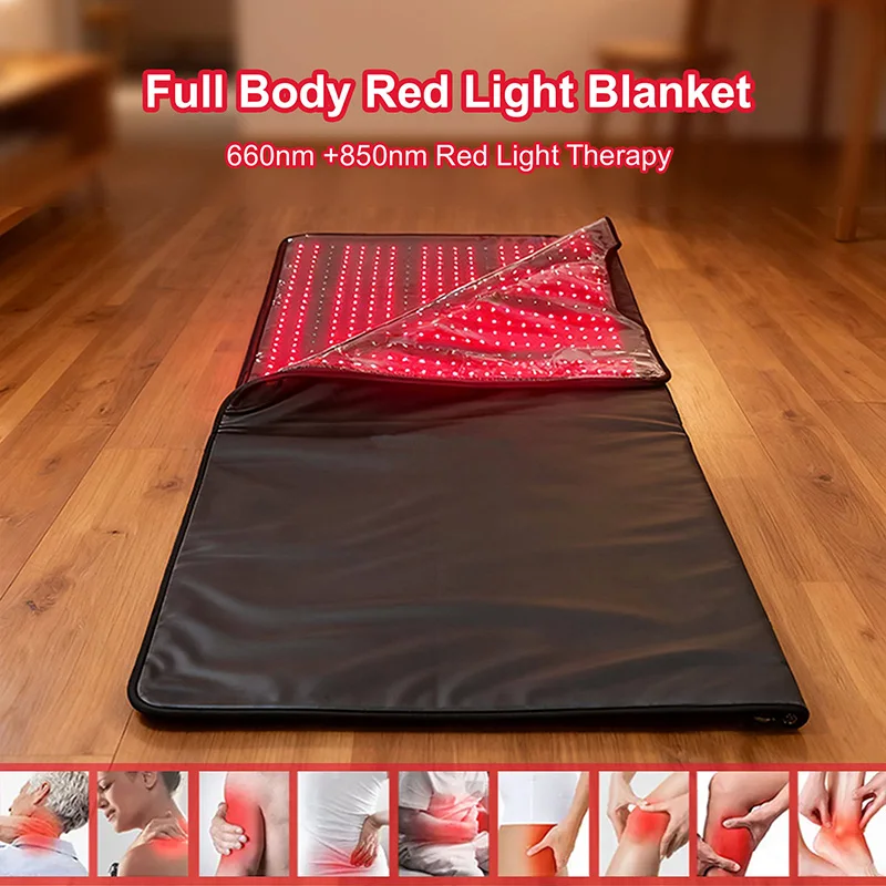 6720 LEDs Infrared Led Light Therapy Mat 660Nm 850Nm Full Body Wrapped Red Light Therapy Blanket for Home Use SPA