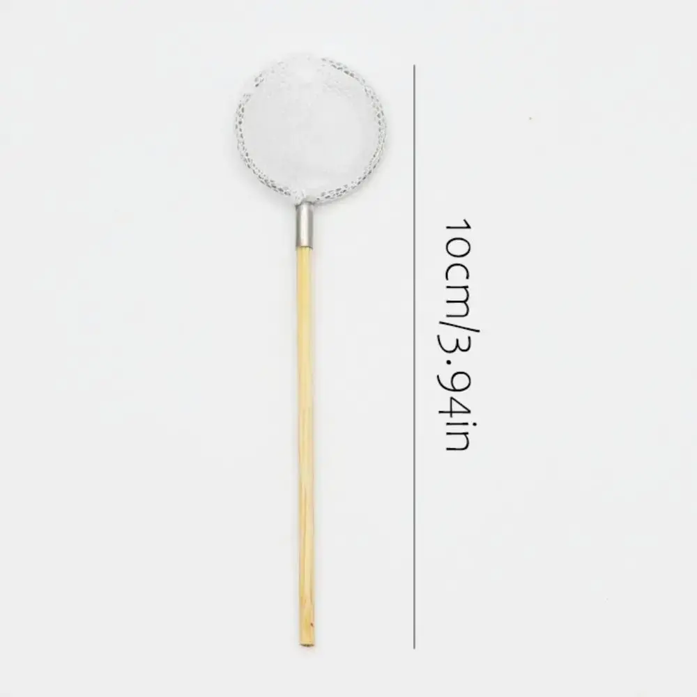 DIY Dollhouse Fishing Net Rod White Blue Furniture Dollhouse Fishing Insect Net Pretend Play Dollhouse