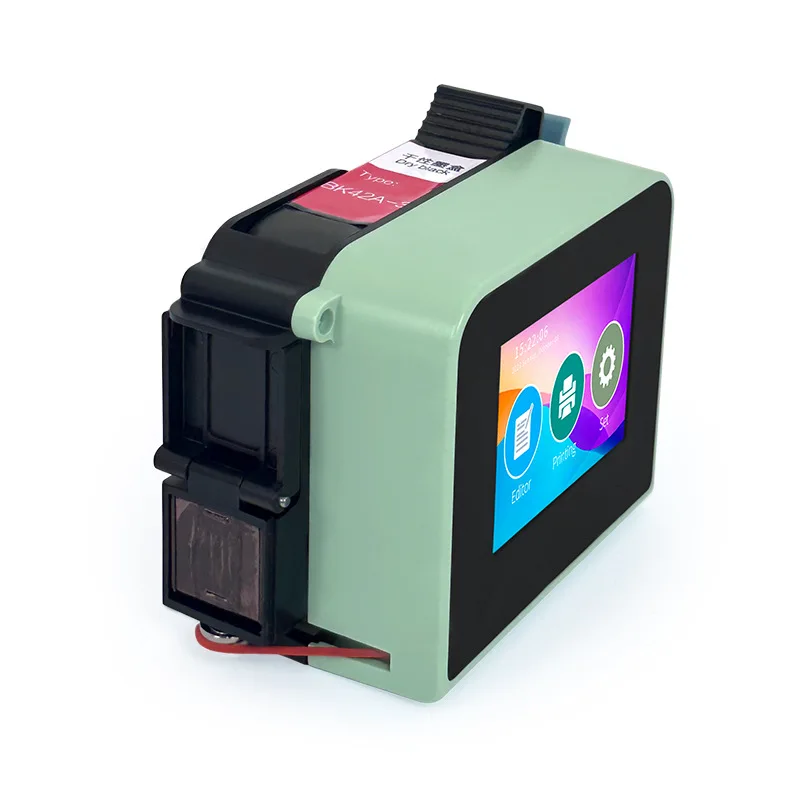 Portable Handheld Inkjet Printer, Bluetooth Phone Control Coding Machine with Original Ink Cartridge for Item Marking