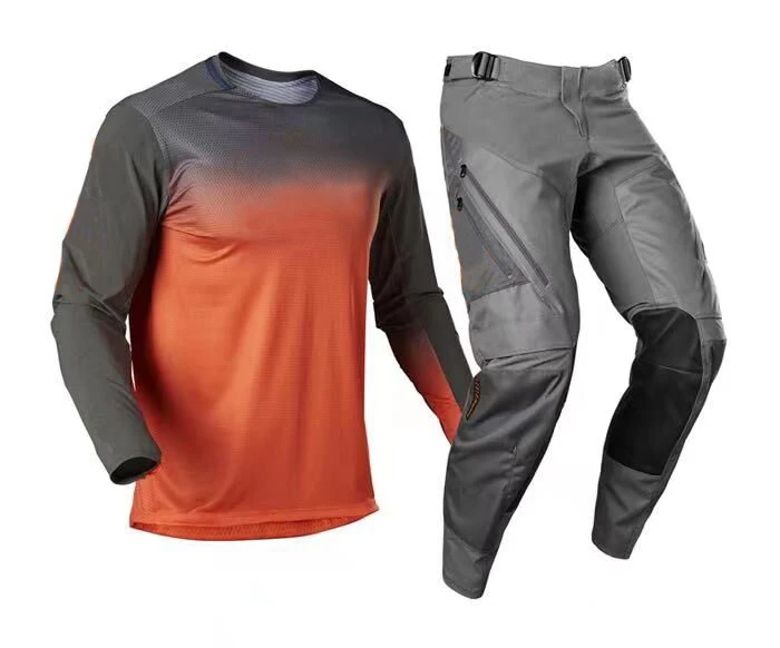 2022Custom Breathable polyester Motorcycle Racing Jerseys & Pant Motocross Suit Off Road Mountain Bike Motocross Suit Set
