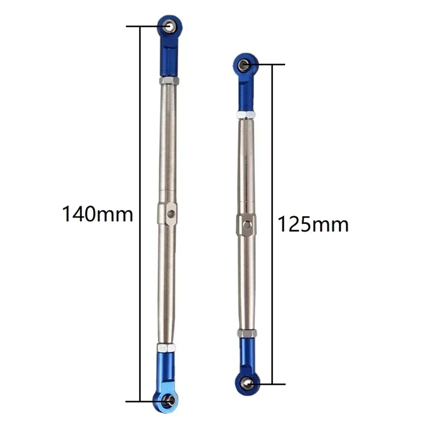 8 Uds varilla de empuje de Metal varilla de empuje eslabones tensor 5319X 5338R para 1/10 Trxs Summit Revo e-revo 2,0 RC piezas de mejora de coche
