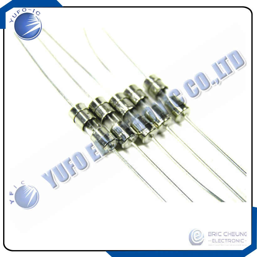 送料無料 50 個 1.5A 250V 3.6x10mm アキシャルリードヒューズ ガラススローブロー 1.5 アンペア 新品 3.6*10MM 250V1.5A